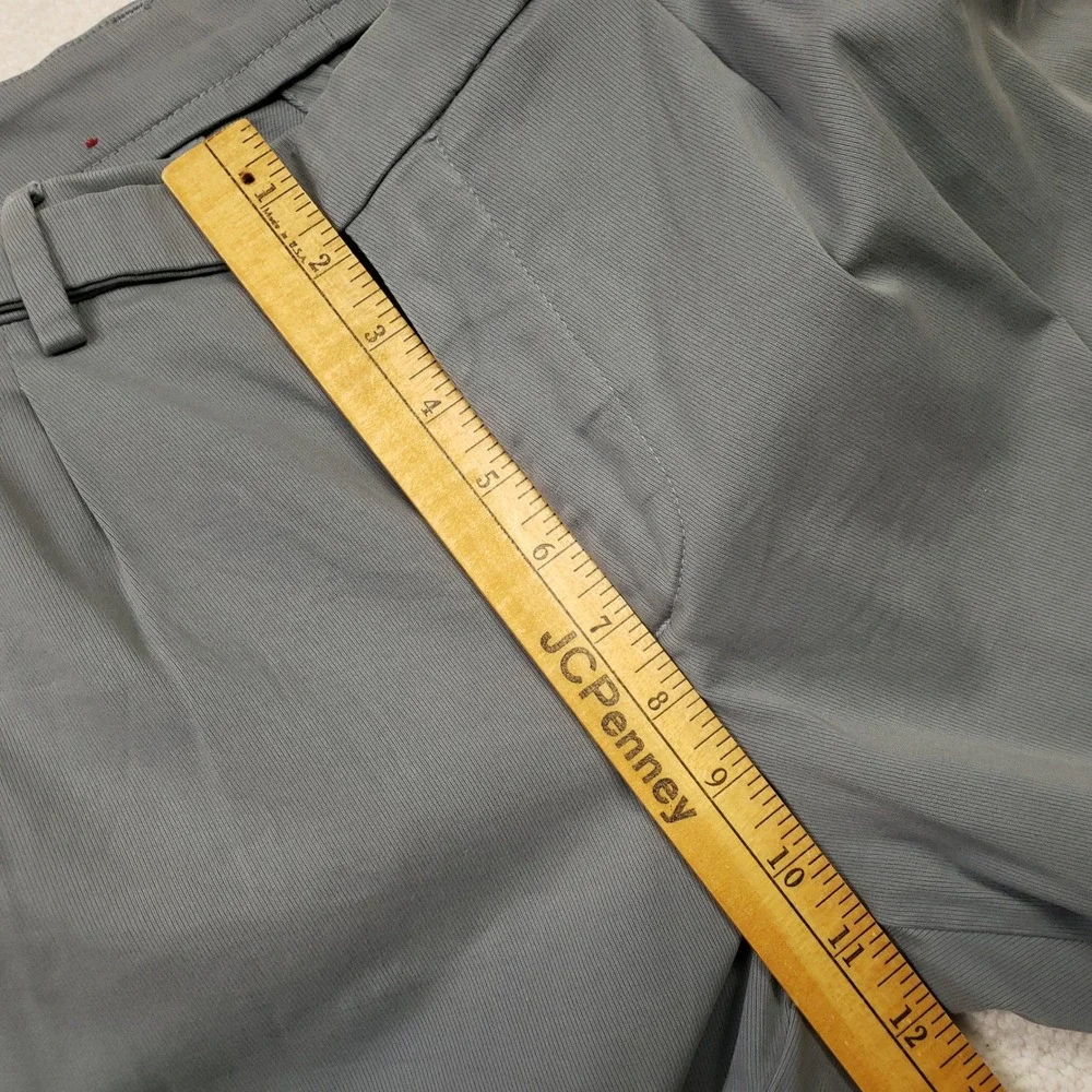 Eleventy Chino Pants Mens 34R Gray Pleated Cotton Blend Trousers Made in Italy